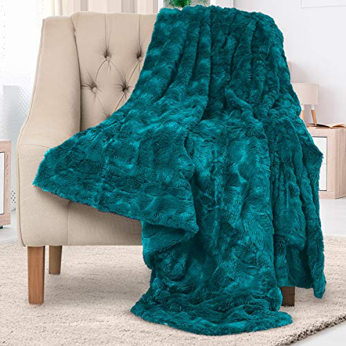 Luxuriöse Plüschdecke – gemütlich, weich, flauschig, Kunstfell-Überwurfdecke für Couch – ideale Bequeme Minky-Decke für Erwachsene für kalte Nächte von Everlasting Comfort