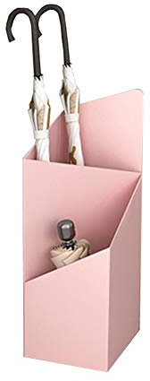 WXYZ Porte-parapluie Rose En Fer Forgé Porte-parapluies, Géométrique Splicing Accueil Hôtel Couloir Parapluie Seau Avec Goutte À Goutte Ablage Longueur Parapluie 60x25x20cm