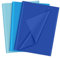 PLULON 60 Blatt Meerjungfrau Geburtstagsfeier Blaues Seidenpapier, Geschenkpapier für DIY Geschenkverpackung Geburtstag Ostern Hochzeit Urlaub Papier Blume （Blau）