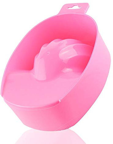 Tapas de remojo de manos para eliminación de uñas artificiales, removedor de mano para esmalte de uñas, cuenco de lavado, bandeja de limpieza resistente a la acetona para cutículas