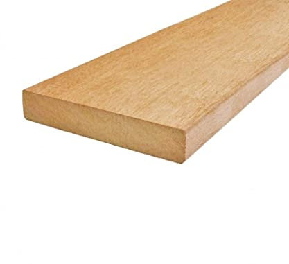 Terrassendielen aus Garapa von BioMaderas®, 145mm Breite, 21mm Stärke (121cm Länge)