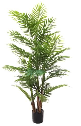 Kunstpalme 180cm - Naturgetreu - Künstliche Palm - Zimmerpflanzen - Künstliche Palme für den Innenbereich - Wie Echt - PrettyPflanzen