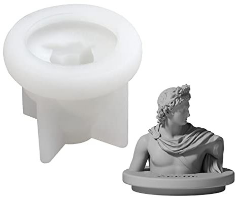 3D Statue Silikon Form DIY Beton Porträt Skulptur Form für Kerze Glas Deckel Zement Home Dekoration Werkzeuge