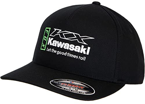 Fox Kawasaki Flexfit Cap (L/XL, Black)