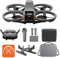 DJI Avata 2 Fly More Combo (Three Batteries) Bundle, FPV-Drohne mit 4K-Kamera, mit Propellerschutz, Flips/Rollen auf Tastendruck, POV Content Kamera-Drohne, inkl. Goggles 3 und RC Motion 3
