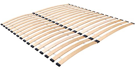 Bettrahmen 180x200, hochwertiger Rahmen aus BUCHE-Latten | Antistatisch, leicht und einfach / Langlebig | Sehr stabil | Entwickelt für Federkern- und Schaummatratzen 180x200