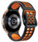 SOLOLUP 20mm Bracelet Sport Compatible pour Samsung Galaxy Watch 6/5/4 40mm 44mm/Watch 6 Classic 43mm 47mm/Watch 5 Pro 45mm/4 Classic 46mm 42mm,Bracelet Sans Espace,Silicone Souple, Noir Orange