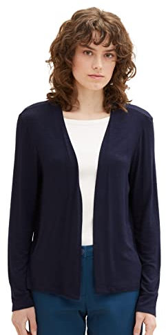 TOM TAILOR Damen Basic Sommer Cardigan , sky captain blue, S