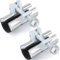 Hicarer 2 Pcs 1/2 Inch Pipe Repair Clamp with Single Bolt Stainless Steel Pipe Clamps Copper Pipe Repair Kit (Classic,3 Inches Length)
