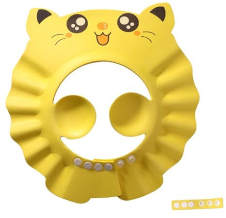 EODKSE Gorro de Ducha para Bebé, Gorro de Ducha Ajustable para Bebé, Gorro de Ducha Ajustable Gorros de Ducha para Bebé Sombreros, Gorro de Baño para la Cabeza del Bebé, Visera de Ducha para Niños