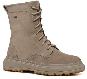 Geox D Lamidie + Grip ABX, Stivale alla Caviglia Donna, Tortora, 38 EU