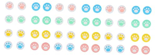 Mikikit 48pcs Silicone Joystick Protective Cover Joystick Grip Cover for Thumb Prevent Cat Nail Damage