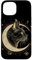 Hülle für iPhone 15 Katze Halbmond Gothic Hexe Schwarz Katzenliebhaber