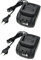 Daconovo 2X Chargeur pour Batterie Lithium 18V 21V Appliquer à la Perceuse sans Fil Meuleuse d'angle Ventilateur électrique Outils électriques Prise Européenne