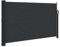 vidaXL Toldo Lateral retráctil Negro 120x600 cm