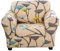 ARNTY Stretch-Sofabezüge für 1/2/3-Kissen-Sofa-Sofa-Möbel-Schonbezüge mit verbessertem, dickerem Jacquard-Stoff (Löwenzahn, 1 Kissensessel Sofabezüge)
