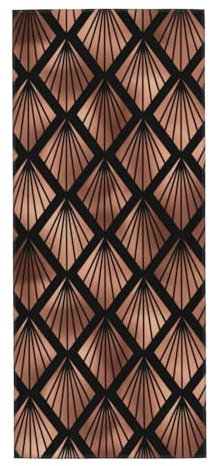 KemEng Rose Gold Art Deco Fans On Black，Durable Hotel Hand Towels Travel Washcloth Face Towel 30 X 70 cm