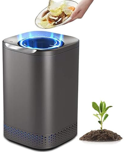 Compostiera Elettrica da Cucina, Contenitore per Compost Intelligente da 2,5 L, Un Pulsante Trasforma i Rifiuti in Fertilizzante Naturale, Deodorizzazione del Filtro, Riciclatore di Rifiuti