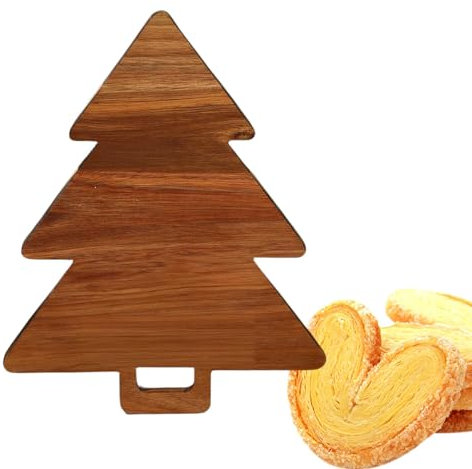 Tabla de cortar de madera para árbol de Navidad – Tablas para embutidos navideños de madera – Tabla de cortar de madera reutilizable para casa, restaurantes, hoteles, bares, comedores