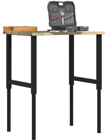 Gecheer Werkbank 80x60x(71,5-98) cm Massivholz Eichem