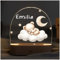 Geschenk zur Geburt Mädchen - Nachtlicht Kinder dimmbar - Nachtlampe personalisiert Bär - Sinnvolle Geschenke zur Geburt - Babygeschenke zur Geburt - Personalisierte Lampe Kinder - Nachtlicht Baby -