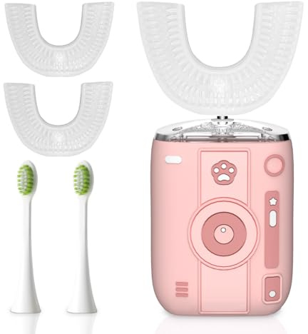 yeklike Adult u-Shaped Electric Toothbrush, 360 ° Cleaning Toothbrush, ultrasonic Toothbrush for Cleaning Teeth, Wireless Rechargeable Automatic Toothbrush Set for Travel or Home use