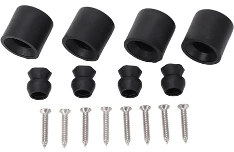 Jiawu Trailer Rubber Door Holder, Set of 4, Horse RV Cargo Hold, Black, Prevent Shaking, Reduce Impact, Keep Window Open, for Most RVs, Boat Doors, Enclosed Trailers