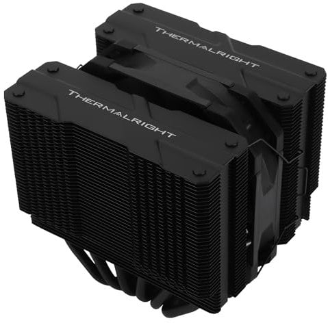 TR-Peerless Assassin 120 MINI Black CPU Air Cooler, 6 Heat Pipes Dual Towers Cooler, with TL-D12B PWM Fans, Desktop PC Cooler for Intel LGA 1851/1700/1150/1151/1200/2011,AMD:AM4/AM5