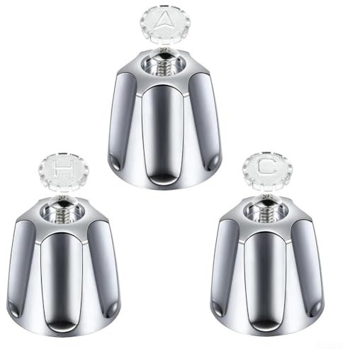 HEBEOT 3 manopole per rubinetto doccia di ricambio per rubinetto caldo e freddo per PFISTER per rubinetti Verve e doccia