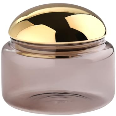 Giftcompany Voile Glasdose S grau/Gold 8,5cm