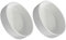 Mipcase 1 Juego Platos Macetas De Cerámica Redonda Bandejas Plantas Soporte Macetas De Base Bonsái Resistente Duradero Interiores Exteriores 2 Piezas
