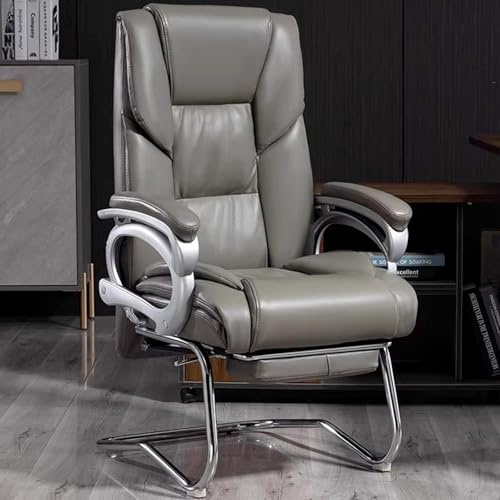 Gaming Stuhl, Gaming Sessel Schreibtischstuhl PC Gamer Racing Stuhl, Großer Neigungswinkel, Segmentierte Rückenlehne, Latexkissen-Design, für Zuhause, Büro(Gray)