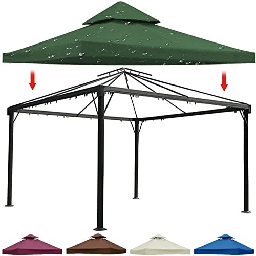 Smart Home,Waterproof Gazebo Canopy Replacement Covers - Outdoor Pergola Patio Cover with Air Vented Top - Waterproof Oxford Cloth - Gazebo Cloth Cano