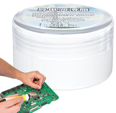 Dielektrisches Fett - Elektrischer Kontakt Schmiermittel, 30g Rostschutz | Langanhaltendes Spezialfett Für Auto Elektronik, Steckverbinder, Haushaltsgeräte, Wartung, Fahrzeugleitungen, Kabelverbindung
