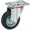 Dörner + Helmer 711222 Vollgummi-Lenkrolle mit Rollenlager 200 x 50 mm/Platte 140 x 110 mm, Mittel
