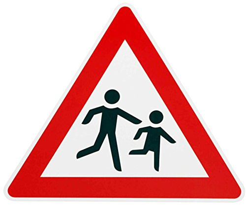 ORIGINAL Verkehrsschild ACHTUNG KINDER Nr. 136-20 Aufst. links Verkehrszeichen Schilder RAL Kinderschild Warnschild spielende Kinder Verkehrsschilder Strassenschild Hinweisschild Schild Gefahrenschild