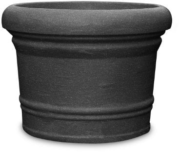 Floralo Pflanztopf Lucca frostsicher, rund, schwarz / granit, 60 xH45 cm