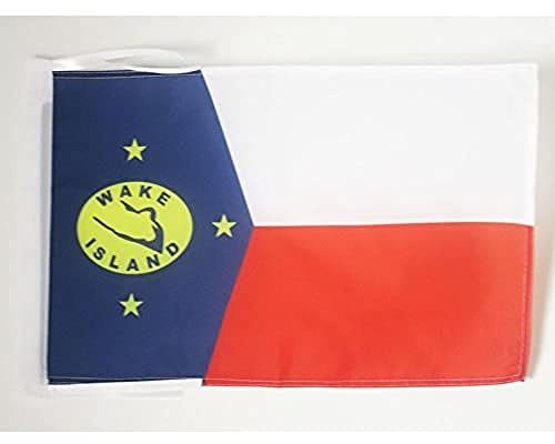 AZ FLAG Wake Island Flag 45x30 cm American 100D Polyester Cords | Indoor and outdoor use 12x18 in decorative flag double stitched seams and reinforced edges with ties