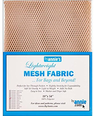 By Annie SUP209-NATURAL leicht, 100% Polyester Netzstoff, hautfarbe, 46 x 137 cm