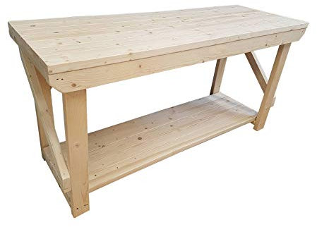 ACORN Wooden Workbench - Handmade Heavy Duty Work Table - Made From Construction Grade Timber (5ft)