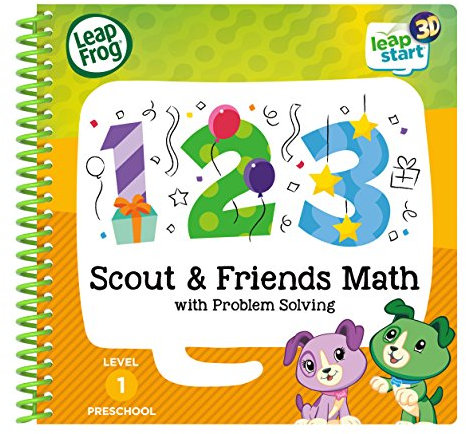 LeapFrog 460703 Scout and Friends Mathe 3D Aktivitätsbuch Lernspielzeug, Mehrfarbig, Einheitsgröße