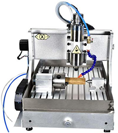 TEN-HIGH CNC Machine Fraiseuse de Perçage/Gravure de routeur 3020 1500W, Port USB avec 4ème Axe et Dispositif à Evier