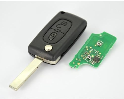 Télécommande émetteur compatible avec Peugeot 207 2 boutons 6490EE