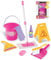 Koolbitz Floor Cleaning Sweeping Playset With Mop Broom Brush Dustpan Childrens Interactive Pretend Role Play Toys Household Items For Kids 3+ Years