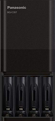 Panasonic BQ-CC87AKBBA eneloop pro Advanced Individual Battery Charger with Portable Charging Technology, Black