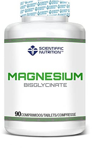 Scientiffic Nutrition - Magnesium Bisglycinate 300mg, Comprimidos de Magnesio Bisglicinato y Vitamina B6, Complemento Alimenticio de Alta Absorción, 90 Cápsulas.