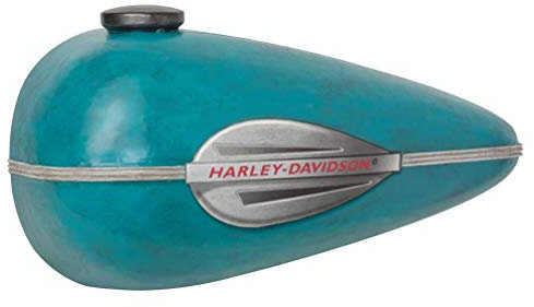Harley-Davidson Distressed Scale Model Gas Tank Metal Art, Blue HDL-15521