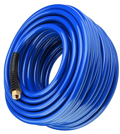 Druckluftschlauch 30m, Kompressor Schlauch Widerstandsfähiger Luftschlauch Hochdruck-Pneumatikschlauch mit schnellem 1/4BPS-Anschluss 3-lagiger pneumatischer PVC-Schlauch Schnellkupplung