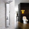Huin Finition du panneau de douche de salle de bains Robinet de douche à colonne à fonctions multiples