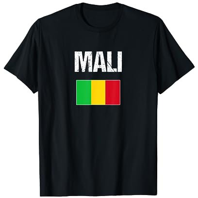 Mali T-shirt Malische Geschenk Mali Flagge T-Shirt